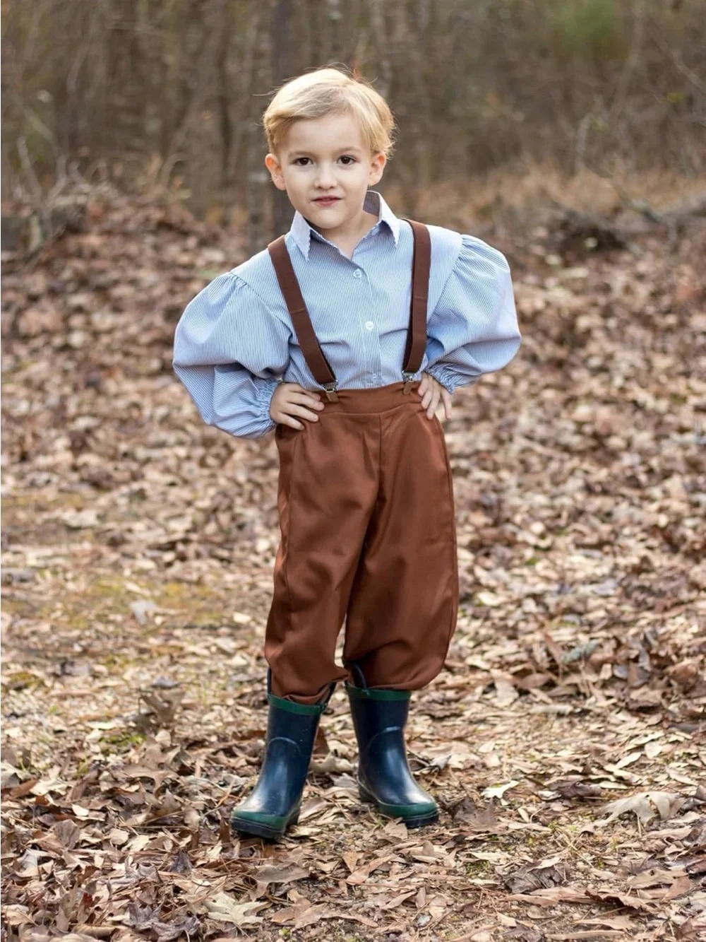 NWT ReliBeauty Boys Pioneer Costume Kids Colonial Costume Boys with Hat